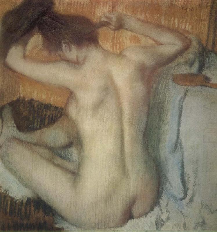 Woman Combing her Hair, Edgar Degas